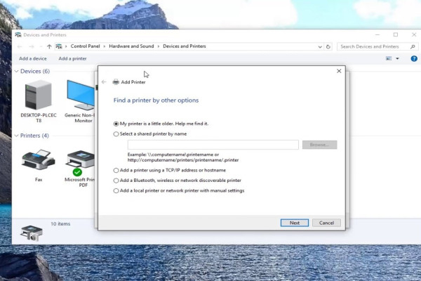 Настройка сетевого принтера