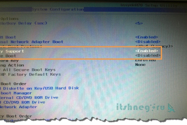 Пошаговая установка Windows на HP