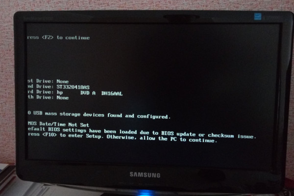 Сброс и настройка BIOS