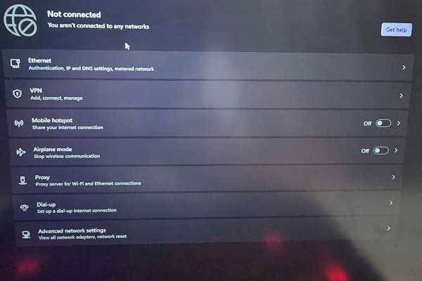 Интернет после сна не работает